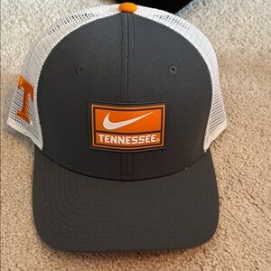 Nike Gray and White Tennessee Cap with Orange Accents